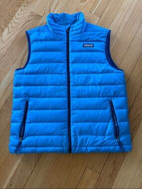 Patagonia Kids Blue Down Vest